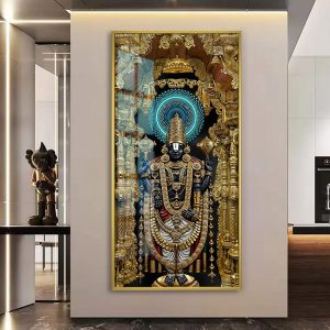 Shree Venkateshwara Acrylic Canvas Painting