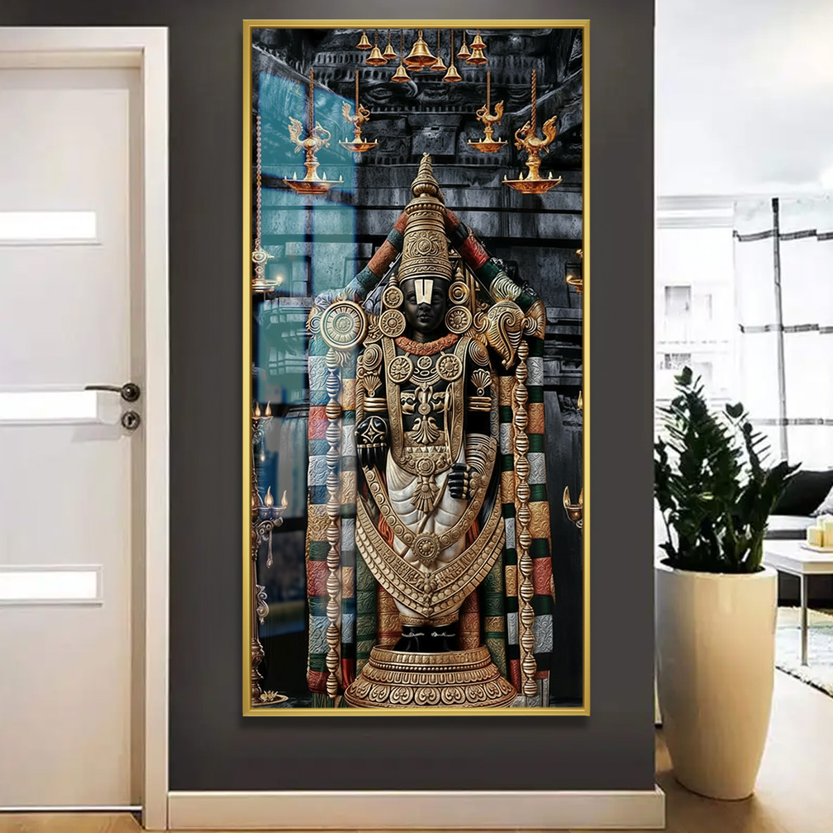 Modern Lord Venkateshwara Canvas Painting