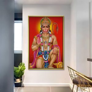 Radiant Hanuman Devotion Wall Art
