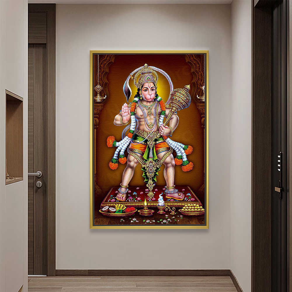 Powerful Hanuman Darshan Wall Art - Image 2