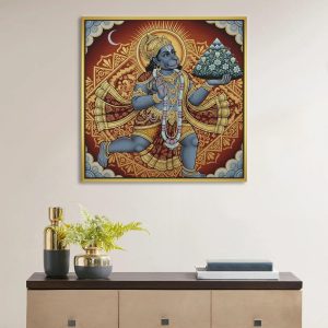 Divine Hanuman with Mountain Wall Art