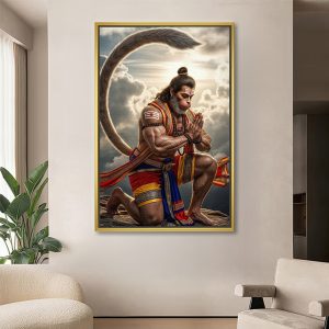 Storm Prayer Hanuman Modern Painting