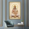 Shwet Tapasya Hanuman Canvas Painting