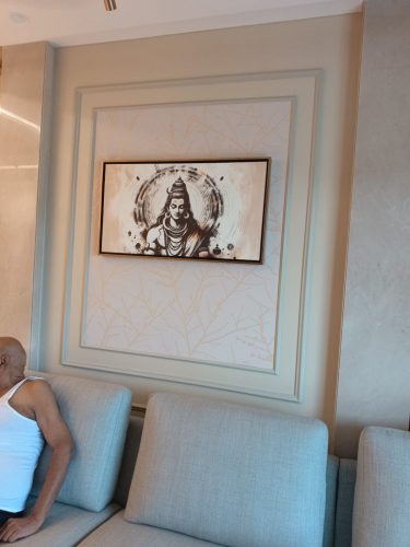 Ethnic Look Shiv Ji Painting on Canvas photo review