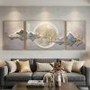 Modern Luxury Landscape Crystal Painting - Set of 3