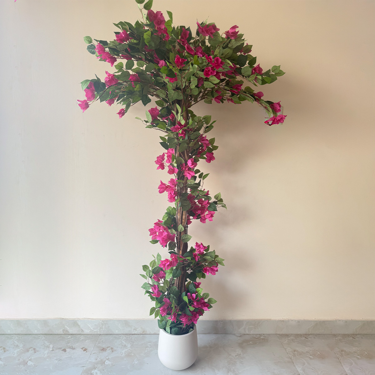 Artificial Pink Bougainvillea Vine Tree - Image 4