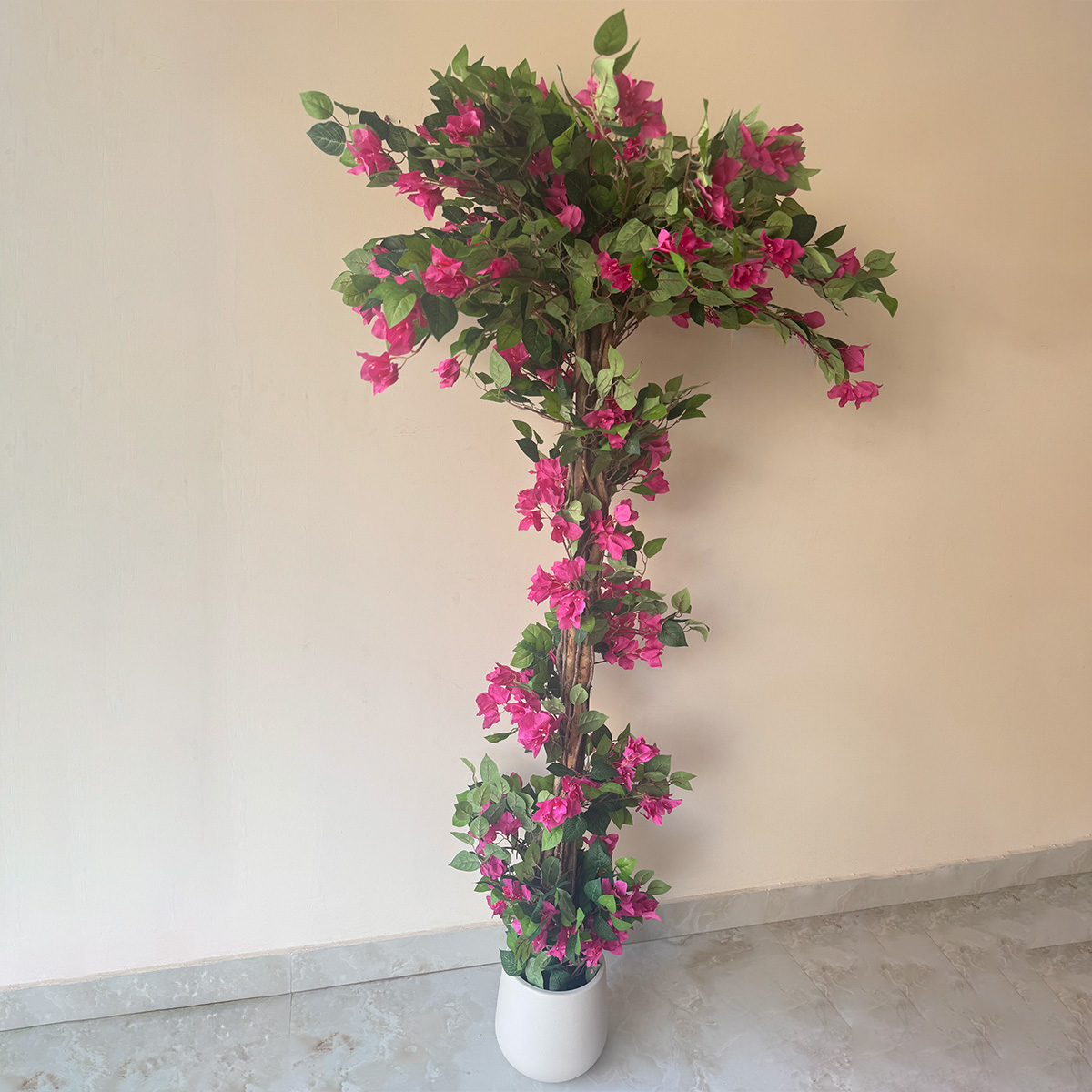 Artificial Pink Bougainvillea Vine Tree - Image 5