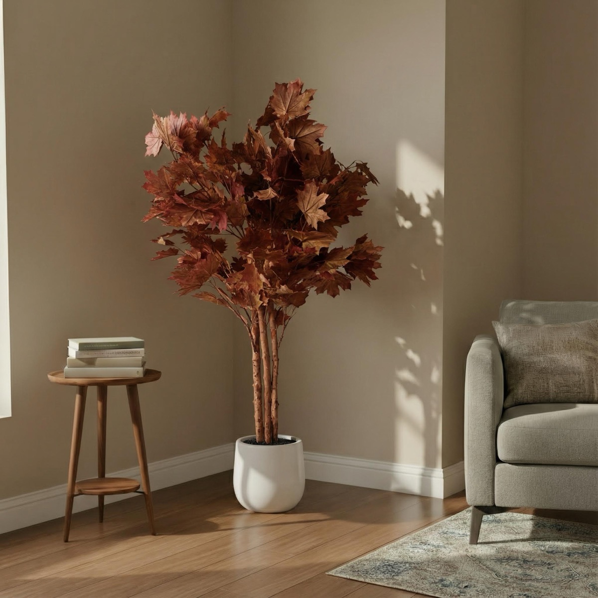 Artificial Red Autumn Maple Tree - Image 3