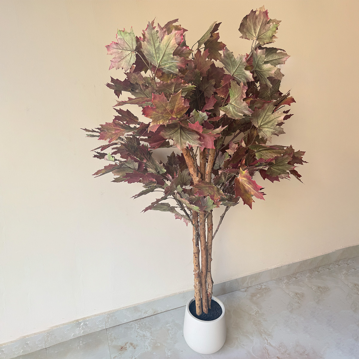 Artificial Red Autumn Maple Tree - Image 5