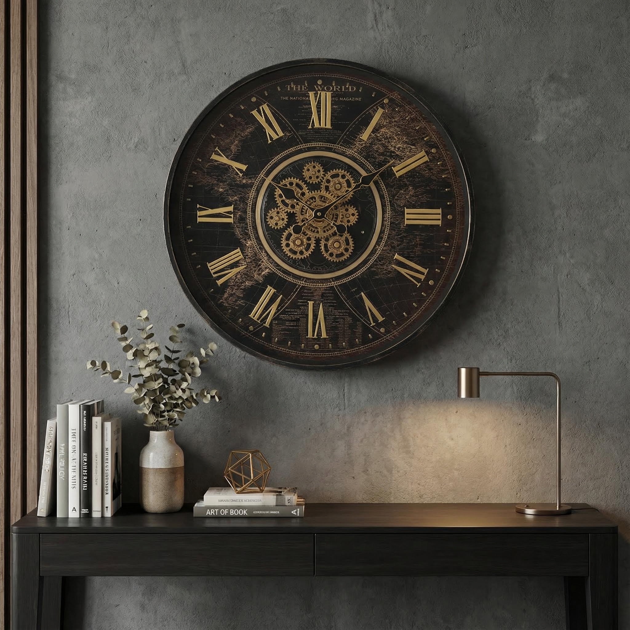 National Geographic Premium Moving Gear Clock