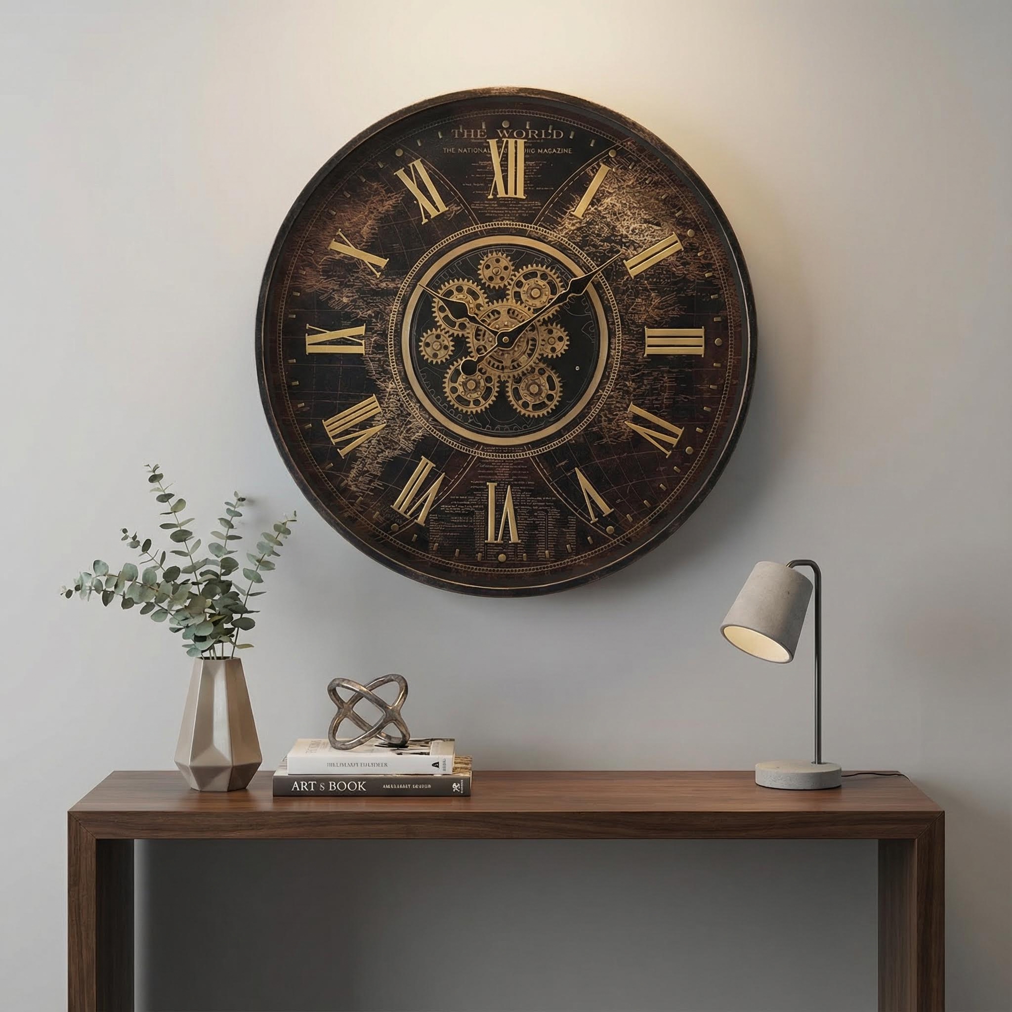 National Geographic Premium Moving Gear Clock - Image 2