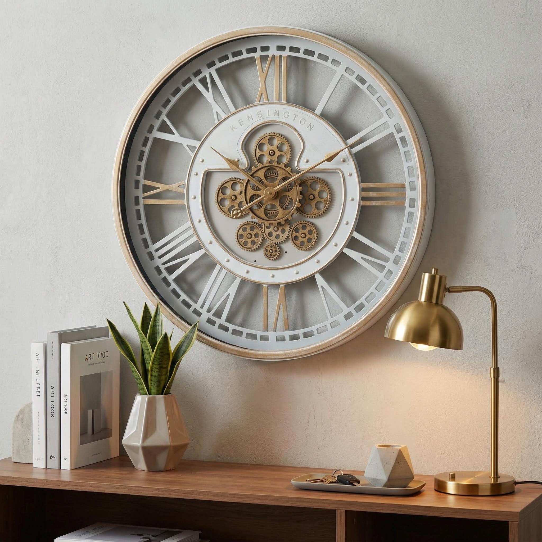 Open Heart Kensington Gear Wall Clock - Image 2