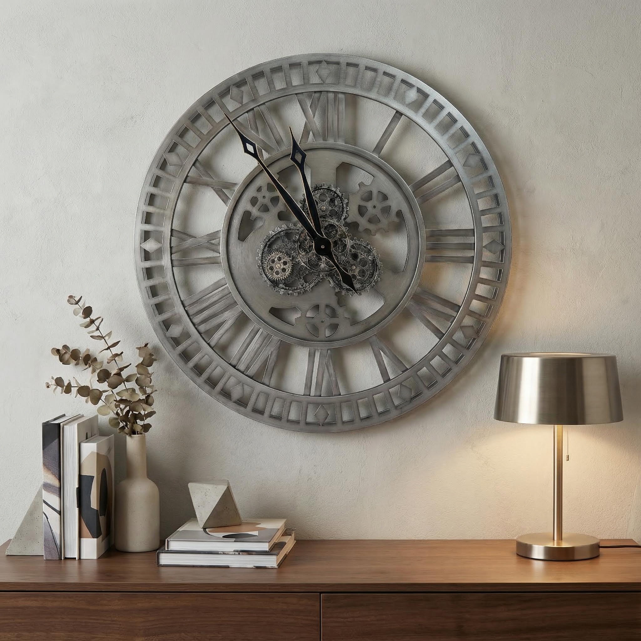 The Architect’s Open Dial Moving Gear Clock - Image 2