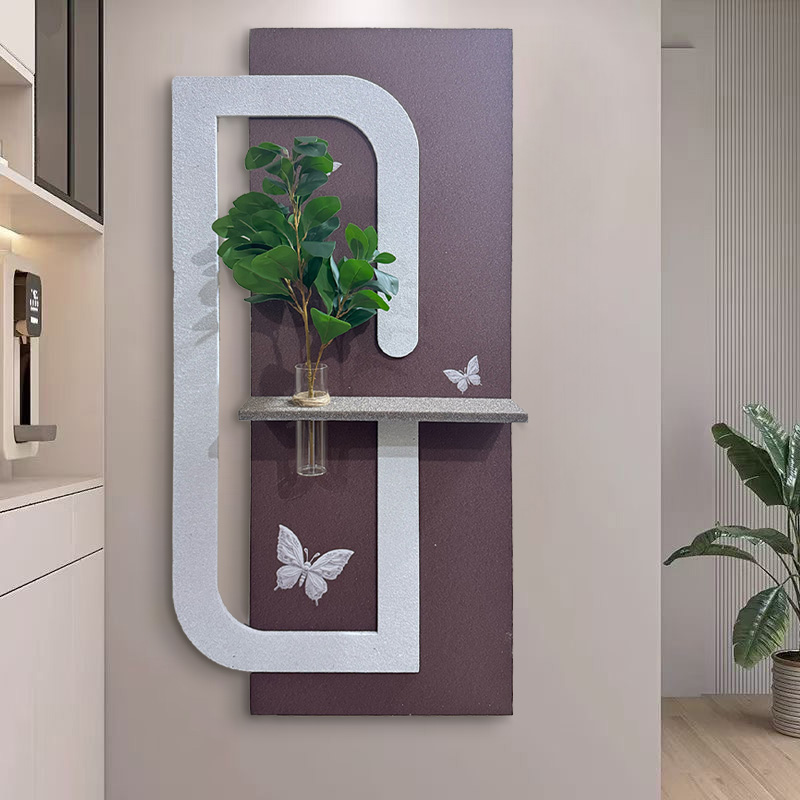 Abstract Silver & Brown Butterfly Sandstone Art - Image 2