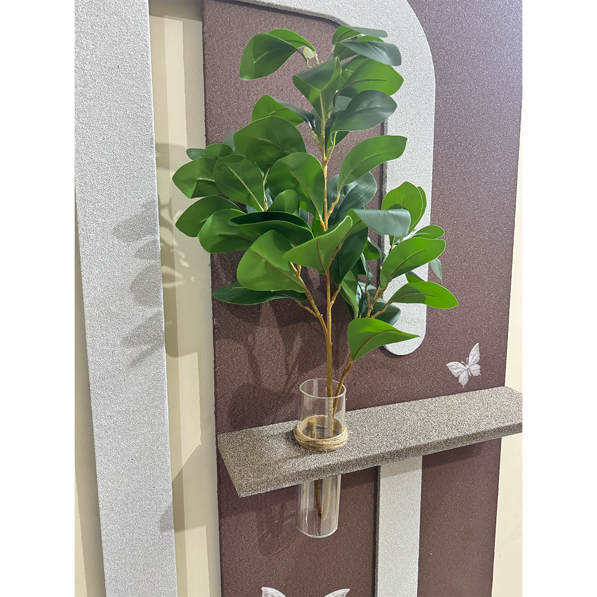 Abstract Silver & Brown Butterfly Sandstone Art - Image 7