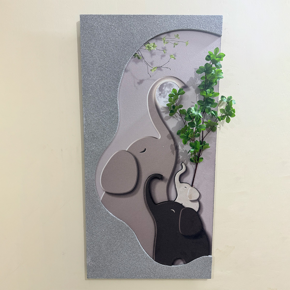 3D Elephant Family Wall Art - Image 3