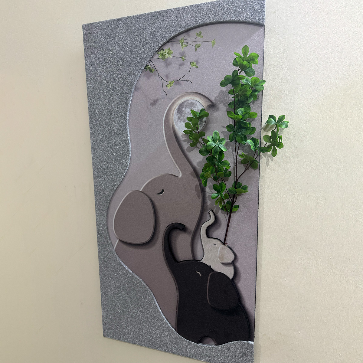 3D Elephant Family Wall Art - Image 4