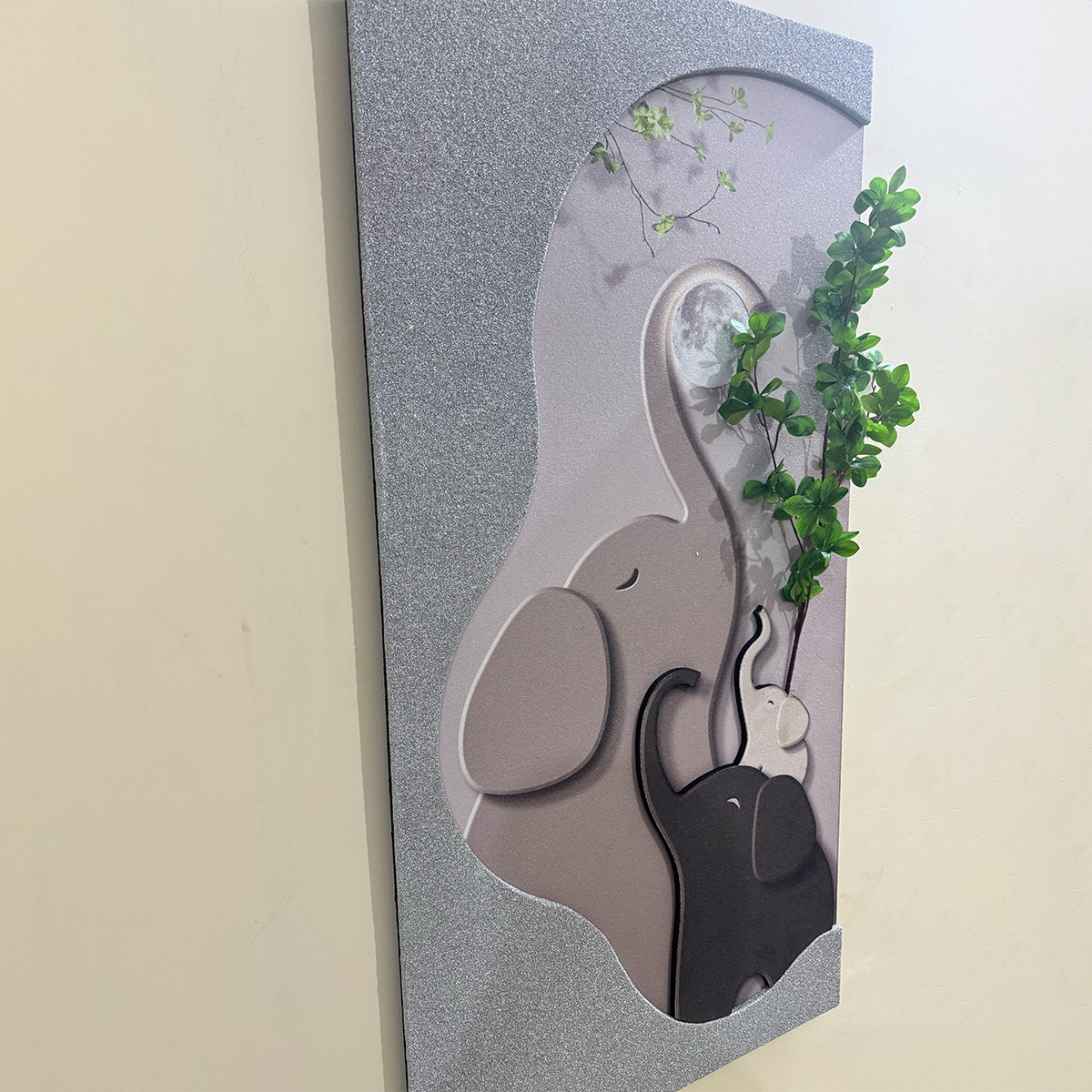 3D Elephant Family Wall Art - Image 5