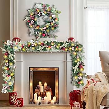 wreaths and garlands for christmas