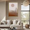 Palm Leaf with Sunset Tones Painting
