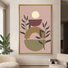 Balancing Sun and Earthy Leaves Painting