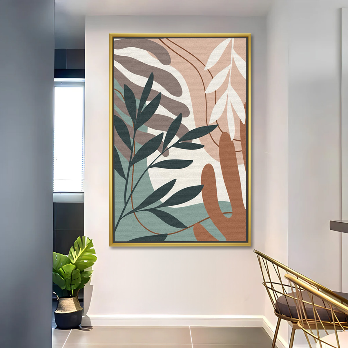 Abstract Garden Boho Harmony Wall Painting
