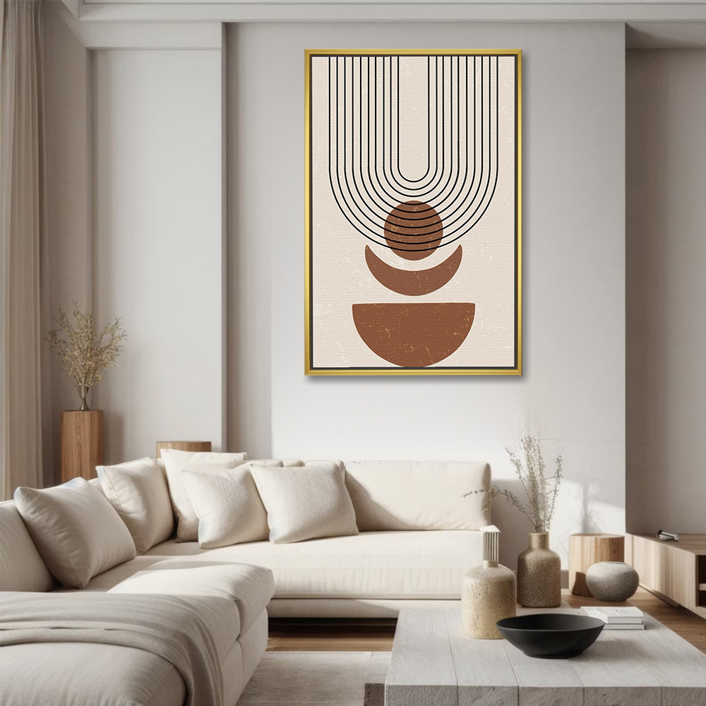 Boho Geometric Arches and Shapes Art
