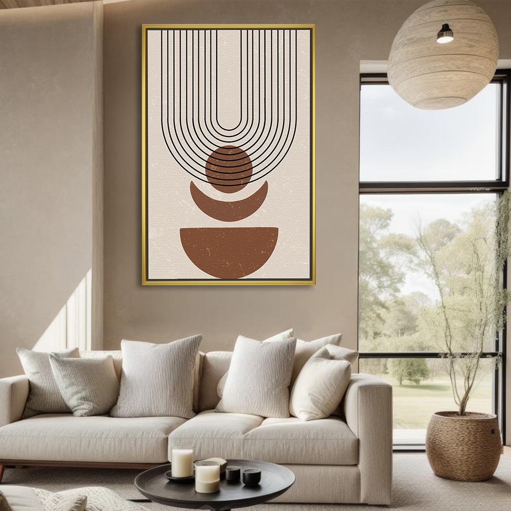 Boho Geometric Arches and Shapes Art - Image 2