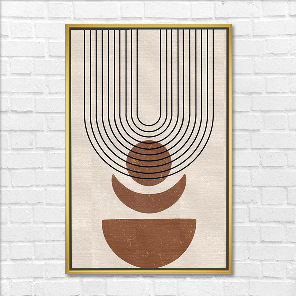 Boho Geometric Arches and Shapes Art - Image 3
