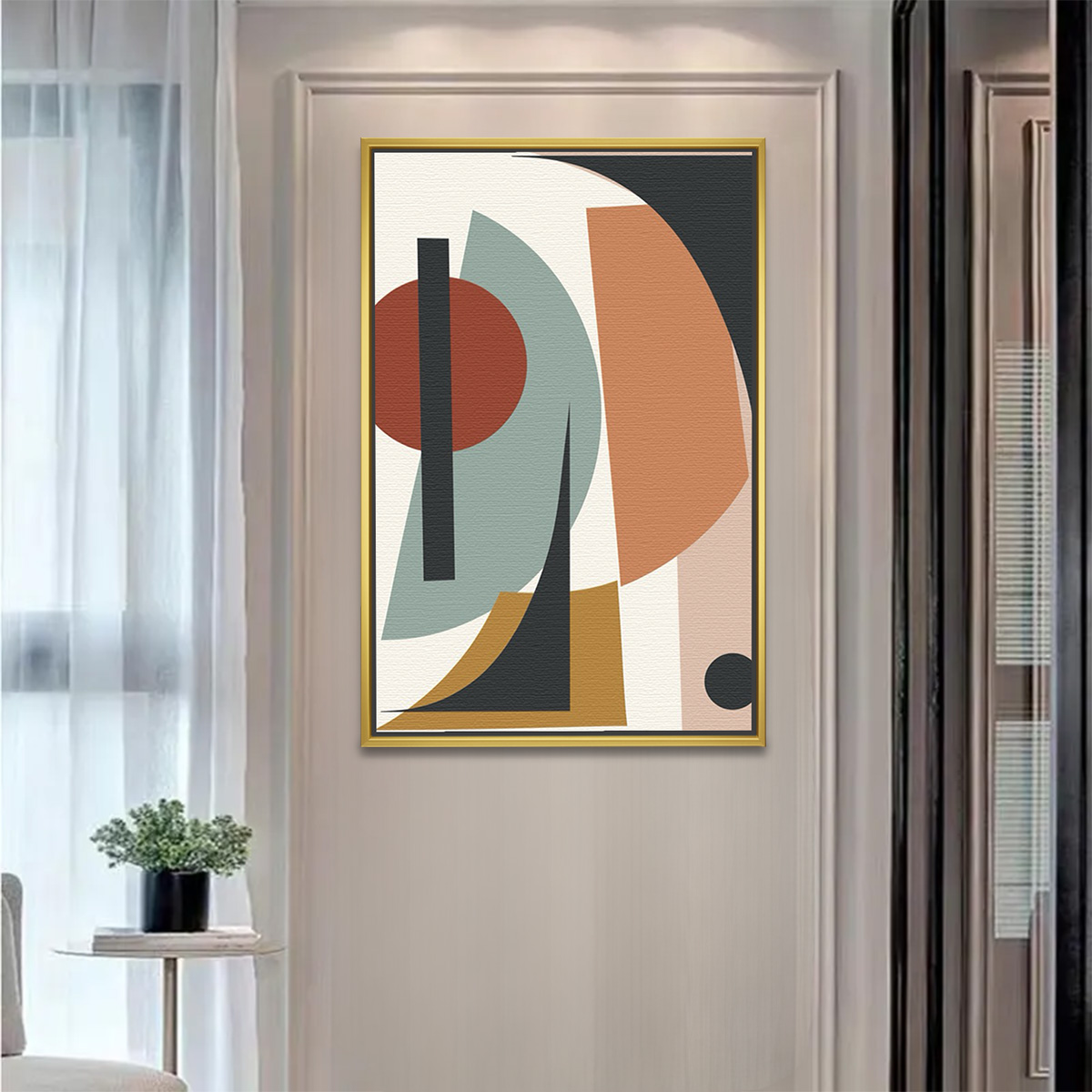 Bold Shapes Modern Art Painting