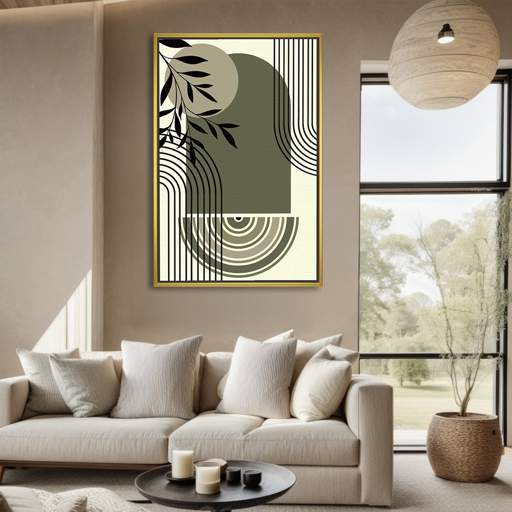 Olive Arches and Leaf Dance Art - Image 2