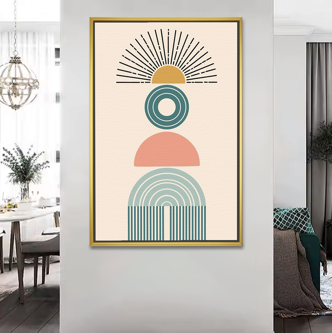 Serene Line Art Boho Portrait Art
