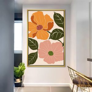 Bold Jungle Leaf Boho Print Art