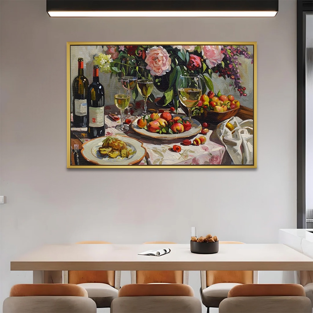 Floral Feast Elegant Still Life Painting