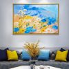 Blue and Yellow Meadow Breeze Art