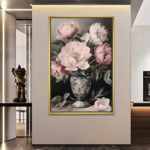 Blush Peonies In Vintage Vase Art