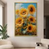 Radiant Sunflowers In Summer Field Painting