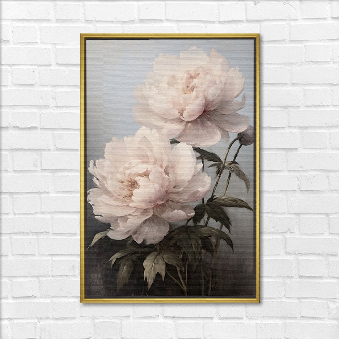 Soft Blush Peonies Elegant Art - Image 3