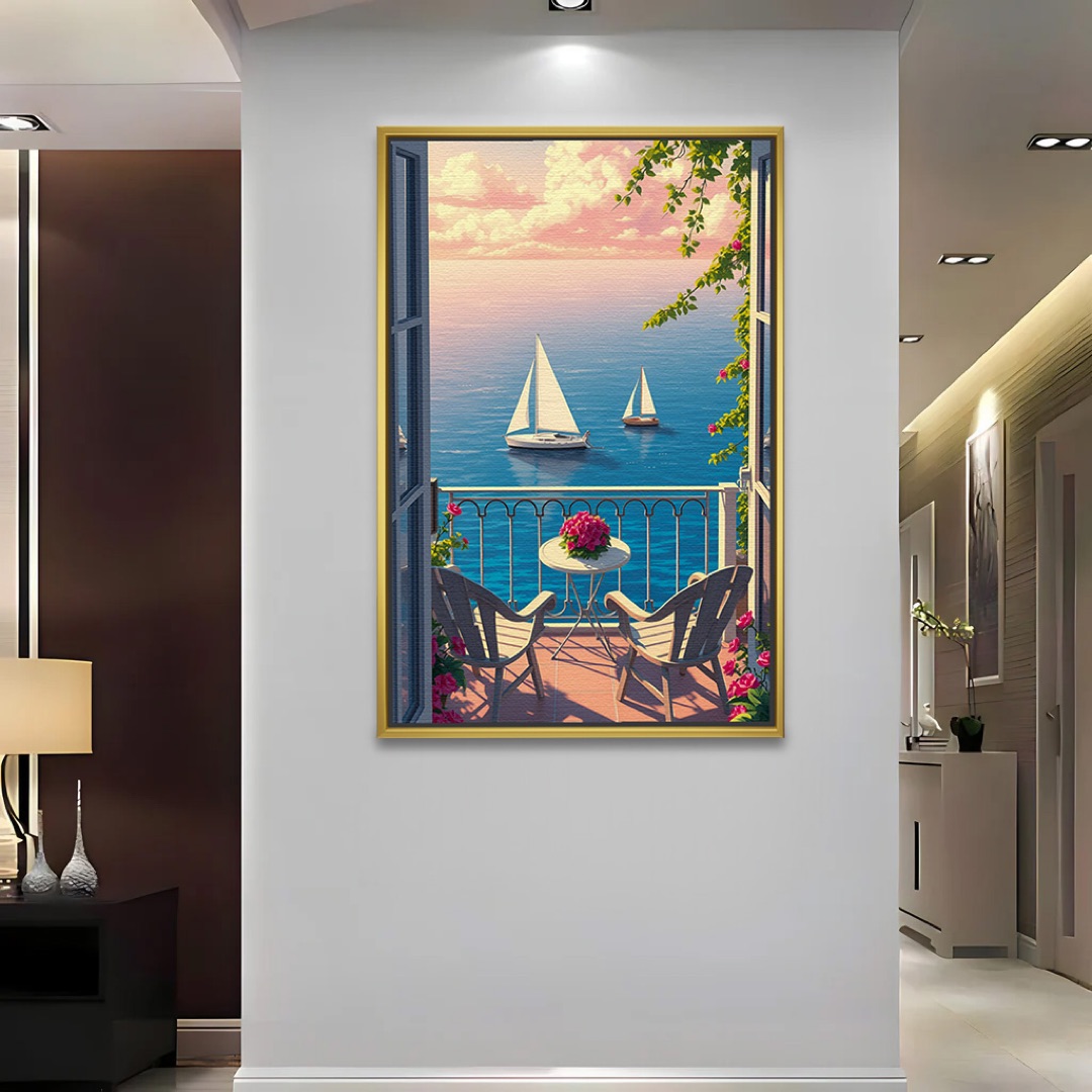 Sailboat Ocean View Wall Art - Image 2