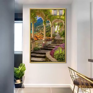 Pathway of Greenery Canvas Painting