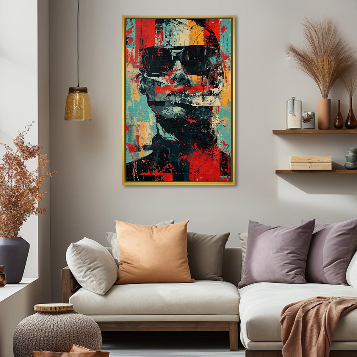 Edgy Grunge Sunglasses Graphic Artwork