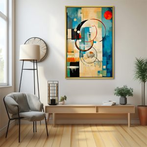 Dynamic Orbital Shapes Modern Canvas