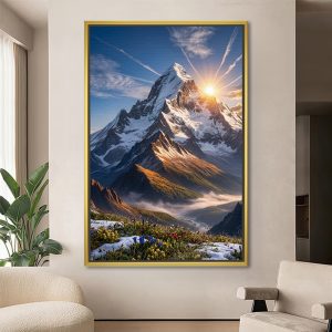 Radiant Sunburst Summit Vastu Canvas