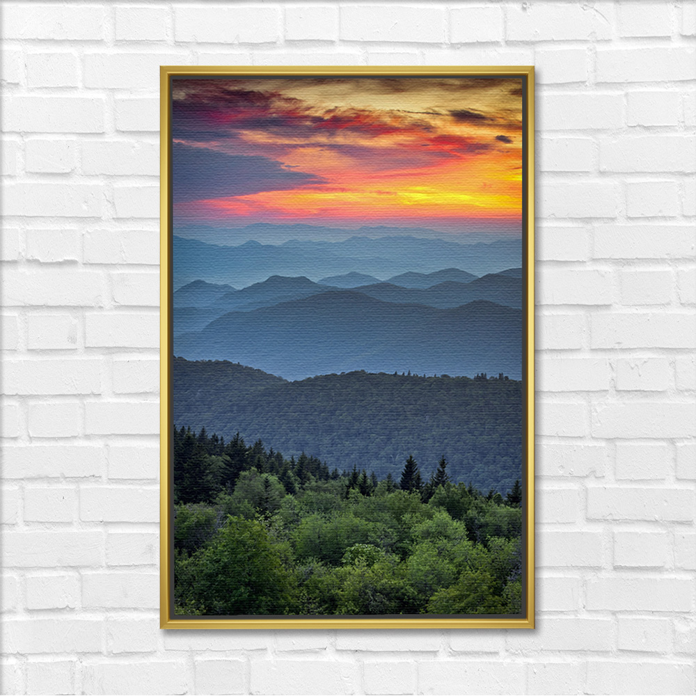 Layered Twilight Peaks Vastu Canvas - Image 3