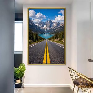 Endless Alpine Journey Mountain Painting