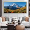 Vibrant Floral Alpine Mountain Landscape