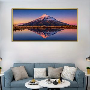 Symmetrical Twilight Peak Serenity Painting