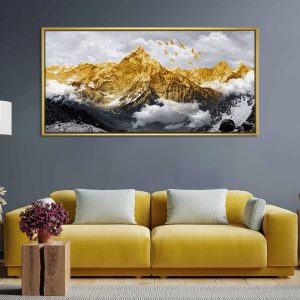 Ascending Golden Flock Ridge Canvas