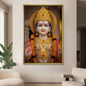 Radiant Shri Ram Blessing Vastu Portrait