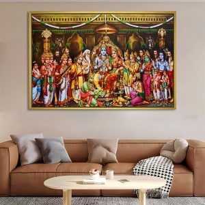 Grand Royal Ram Sita Coronation Artwork
